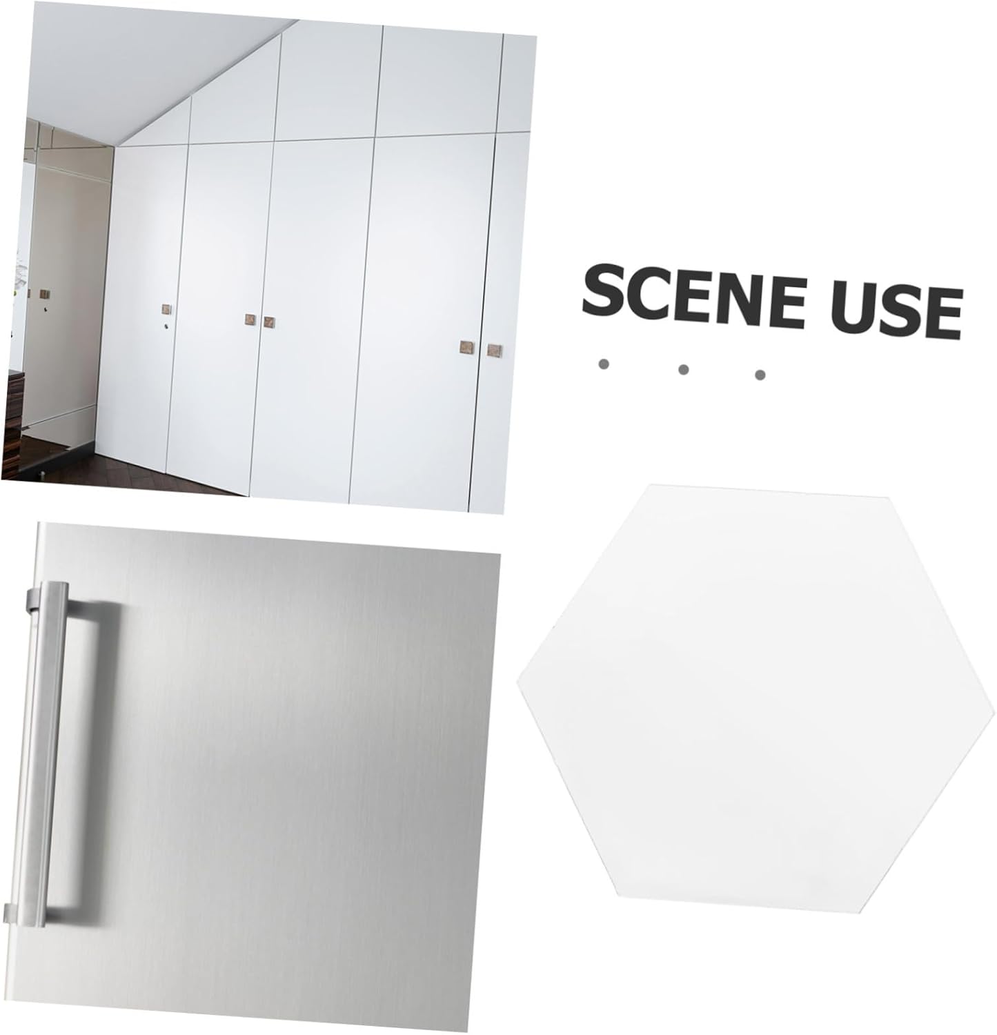 Cabilock Acrylic Hexagon Wall Mirror Easy to Clean