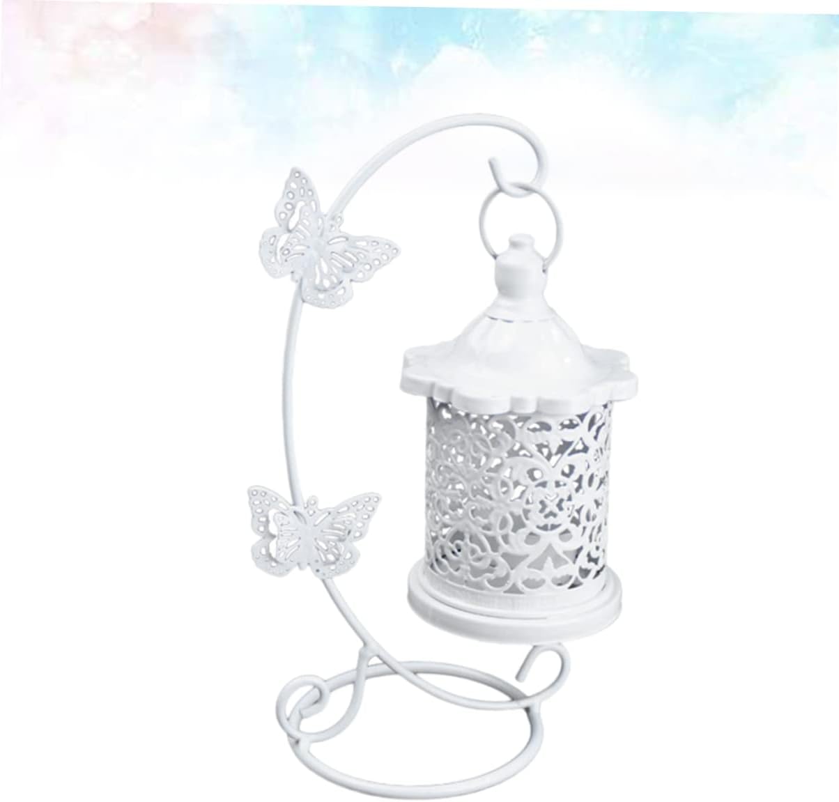 Zerodeko Wrought Iron Bird Cage Candlestick Holder 1