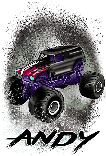 Mythic Airbrush Personalized Monster Truck Snapback Hat