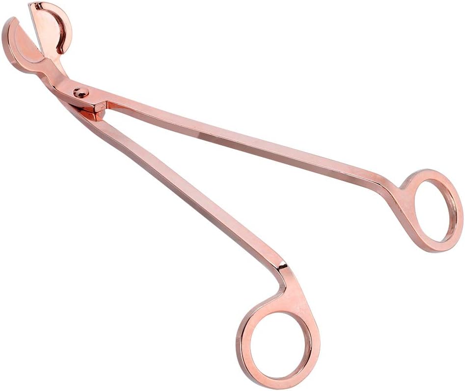 Yuecoom Rose Gold Candle Wick Trimmer Scissors 1