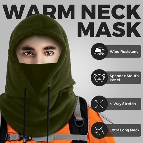 AURUZA Balaclava Ski Mask Fleece for Men 1