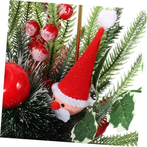BUGUUYO Christmas Candle Holder with Realistic Fruit Bouquet