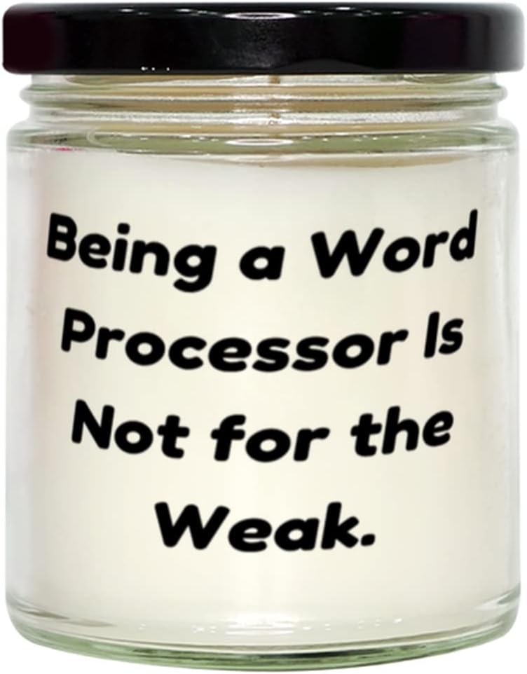 Word Processor Candle - Soy Wax Aromatherapy Jar