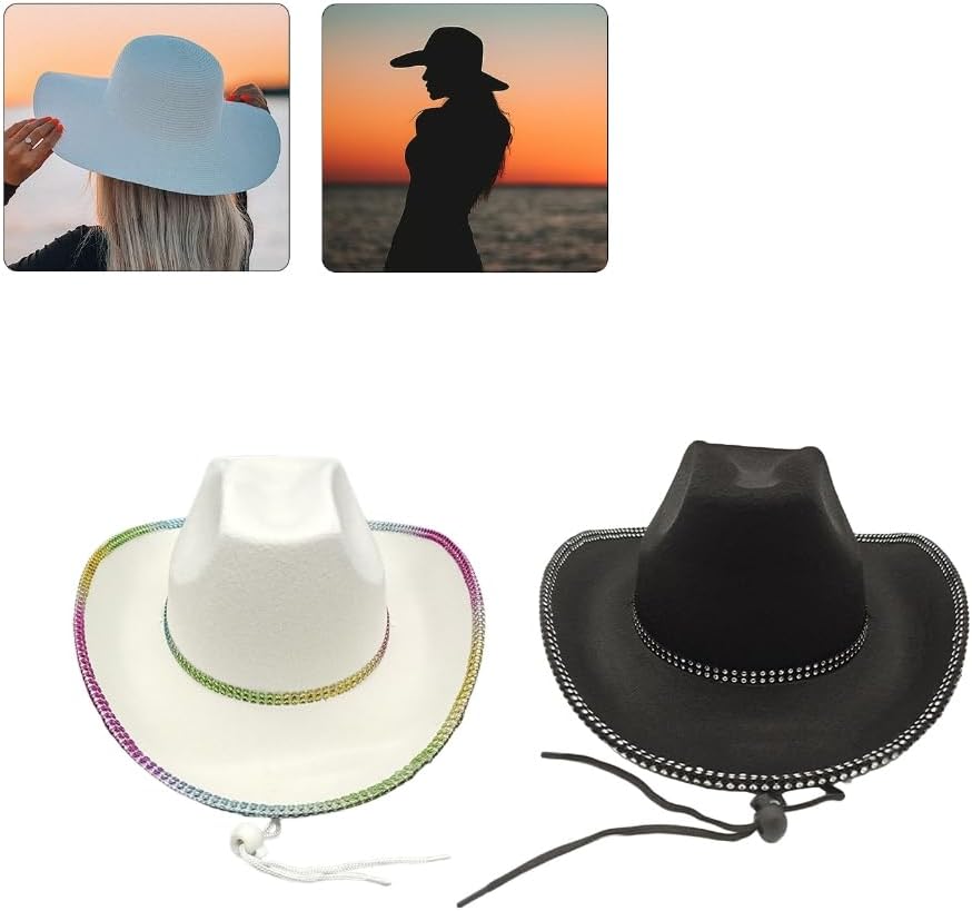 Diamond-Studded Cowboy Hat for Boys and Girls