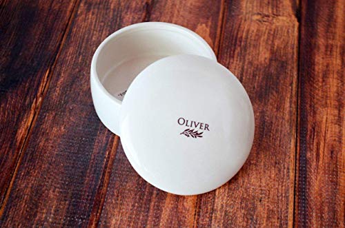 Personalized Baptism Gift Round Keepsake Box with Have Adventures Saying