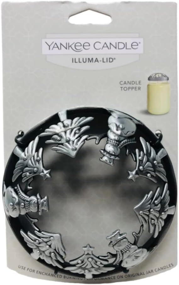 Yankee Candle Illuma-Lid Snowman with Trees Candle Topper