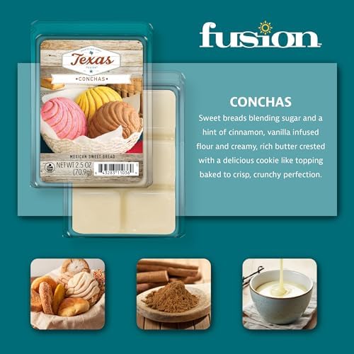FUSION by Scentsationals Conchas Wax Cubes - 25oz 3-Pack