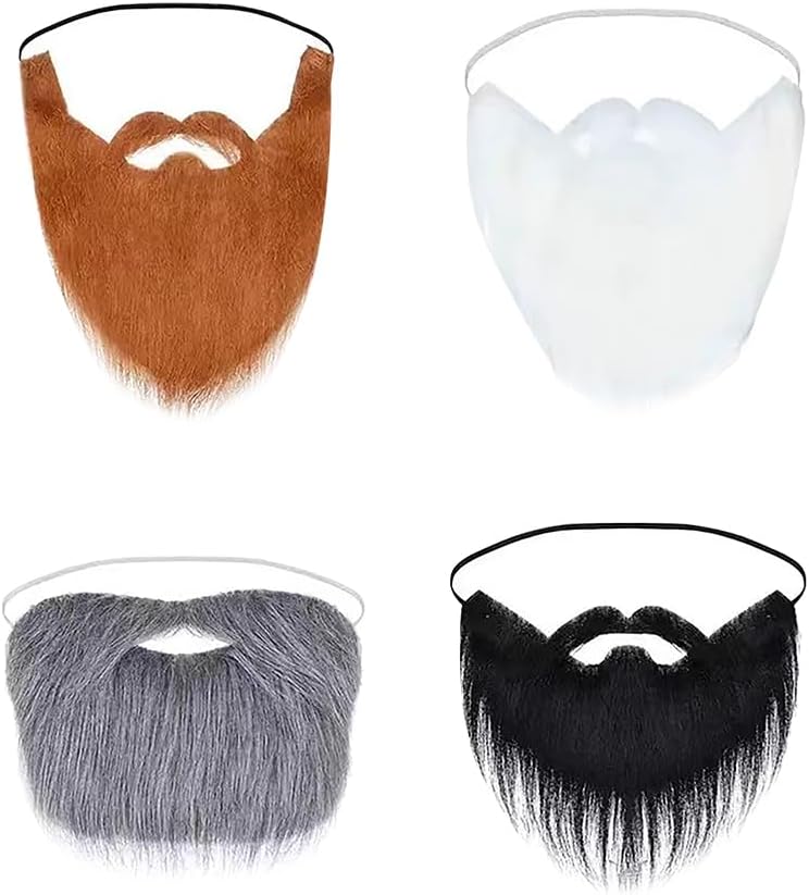 GSHLLO 4 Pcs Realistic Costume Beards for Men