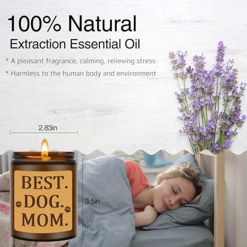 Funny Dog Mom Gifts - Lavender Scented Jar Candles 1