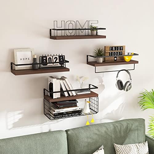 LUDORU 41 Tier Floating Shelves Wall Mounted