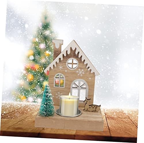Cabilock Christmas Reindeer Candle Holder for Centerpiece 1