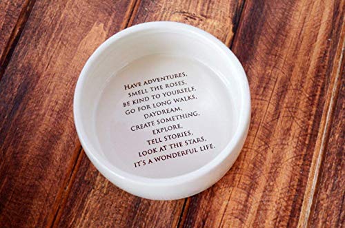 Personalized Baptism Gift Round Keepsake Box with Have Adventures Saying