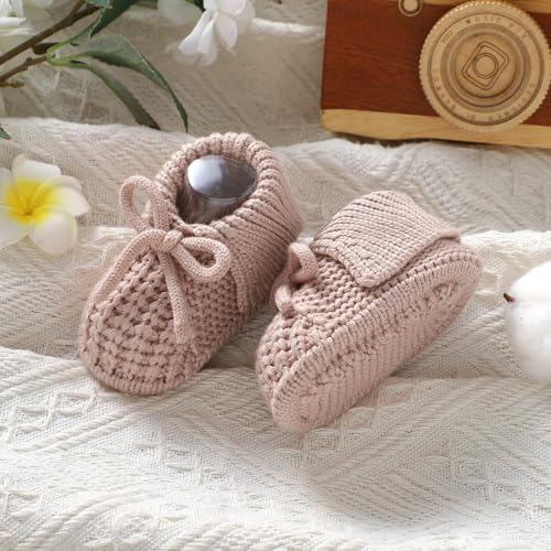 Wugugu Baby Booties Newborn Soft Knit Crochet Sock Shoes