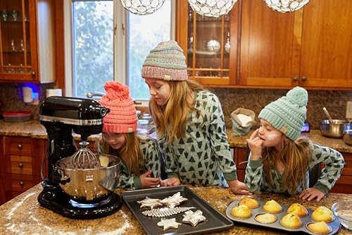 Funky Junque Solid Ribbed Beanie for Kids 2-9 Years