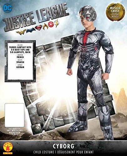 Rubies Childs Justice League Cyborg Costume for Boys Small