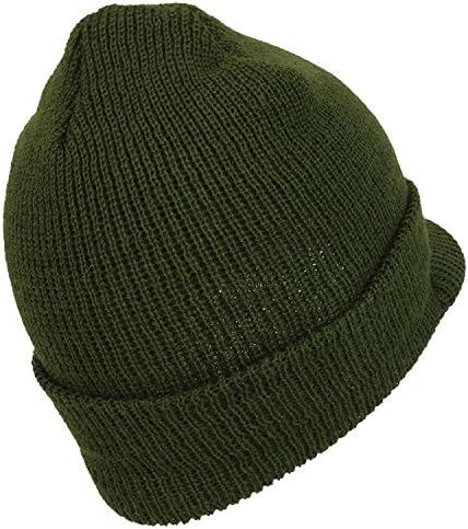 Armycrew Government Issue Wool Visor Beanie Cap