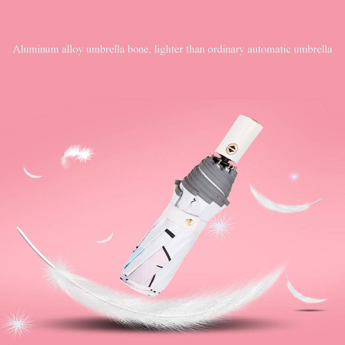 Kids Automatic Open Cartoon Waterproof Travel Umbrella - UPF 50 Protection