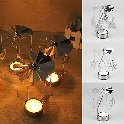 Surakey Rotating Tea Light Holder Snowman Design