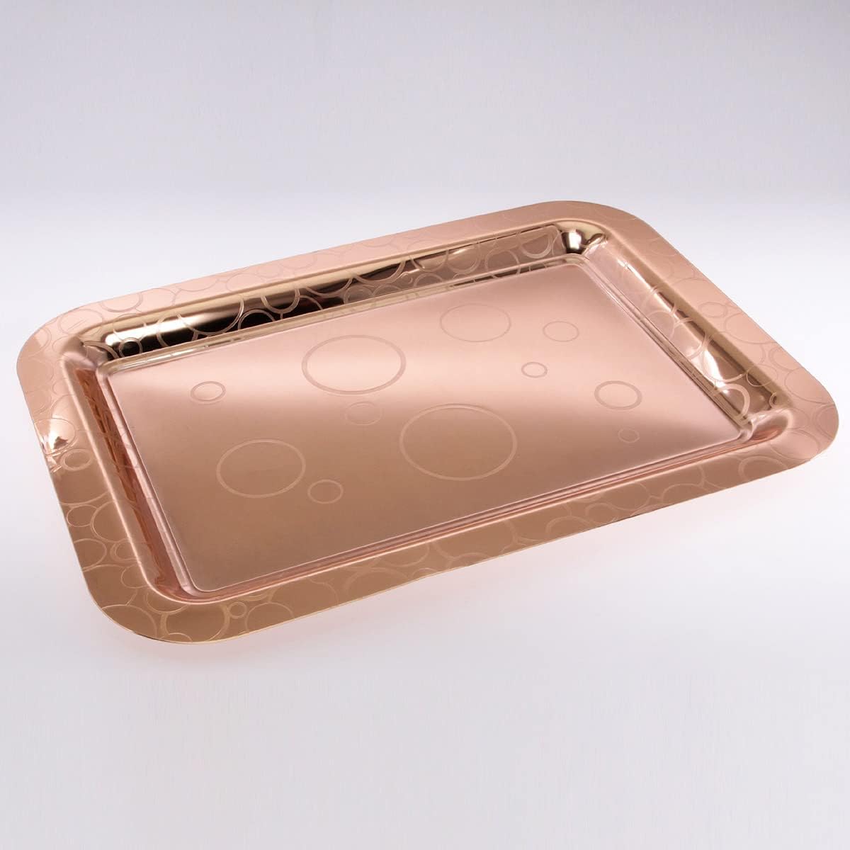 Pack of 3 20x143 Inch Gold Plated Mirror Serving Trays 1