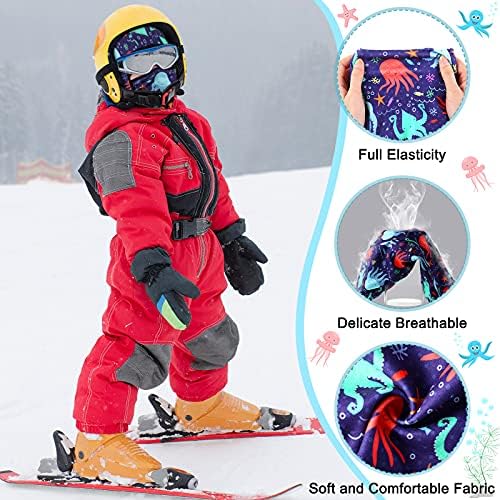3 Pieces Kids Balaclava Ski Face Warmer