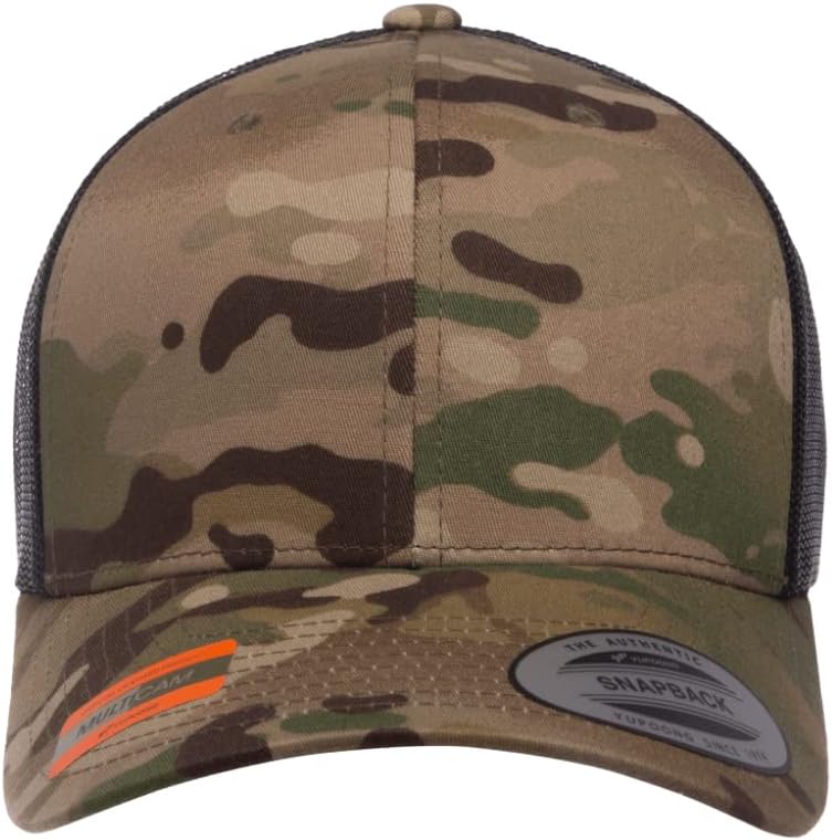 Mrlahat 6606 Yupoong Classic Retro Trucker Cap with Black Bandana