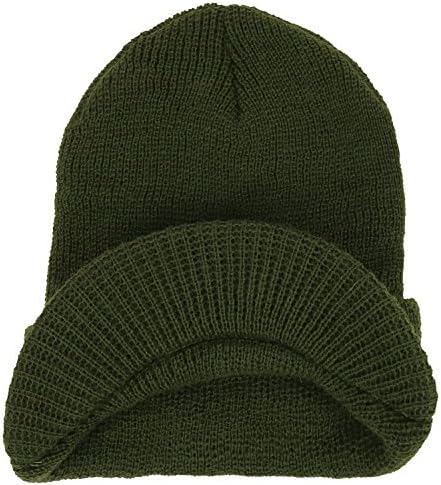 Armycrew Government Issue Wool Visor Beanie Cap