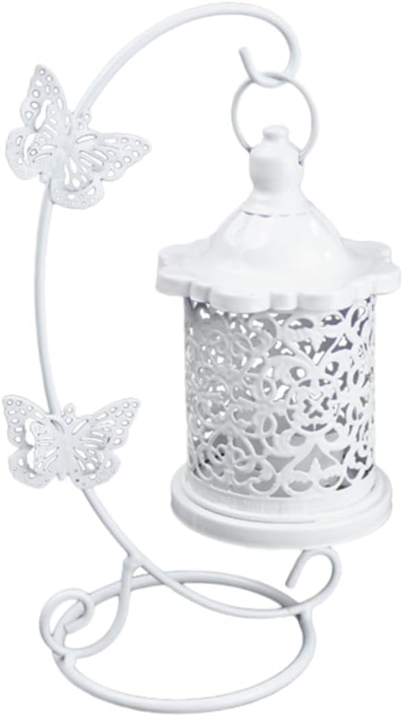 Zerodeko Wrought Iron Bird Cage Candlestick Holder 1