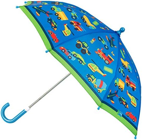 Stephen Joseph Toddler Folding Umbrella with Pinch-Free Closure and Vibrant Design