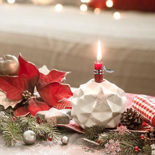 12Pcs Automatic Candle Snuffer Kit with Silver Heart Design