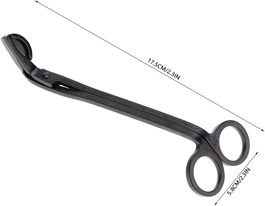 Restokki Candle Wick Trimmer with Semicircular Stainless Steel Clip