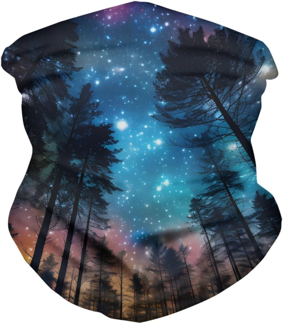 GLUDEAR Multifunctional Galaxy Print Balaclava Set