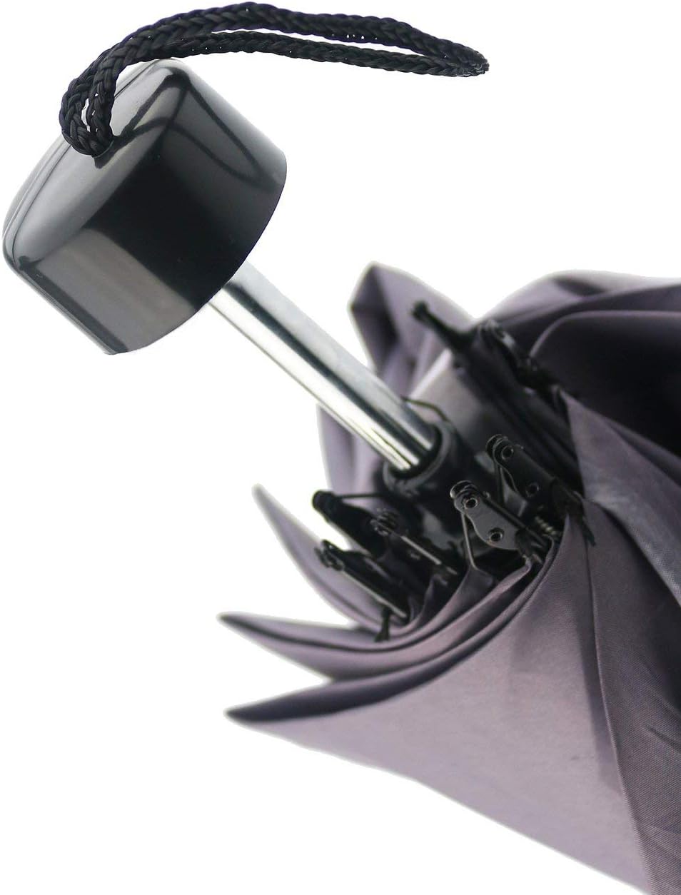 Uooiu TinaWood Funny Middle Finger Umbrella Black