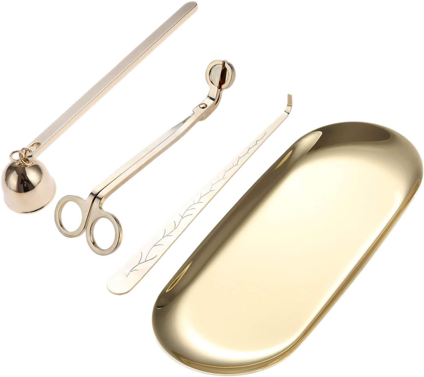MUXSAM 4 in 1 Candle Accessory Set - Gold 1