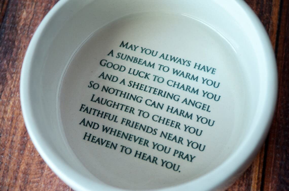Personalized Round Keepsake Box with Irish Blessing