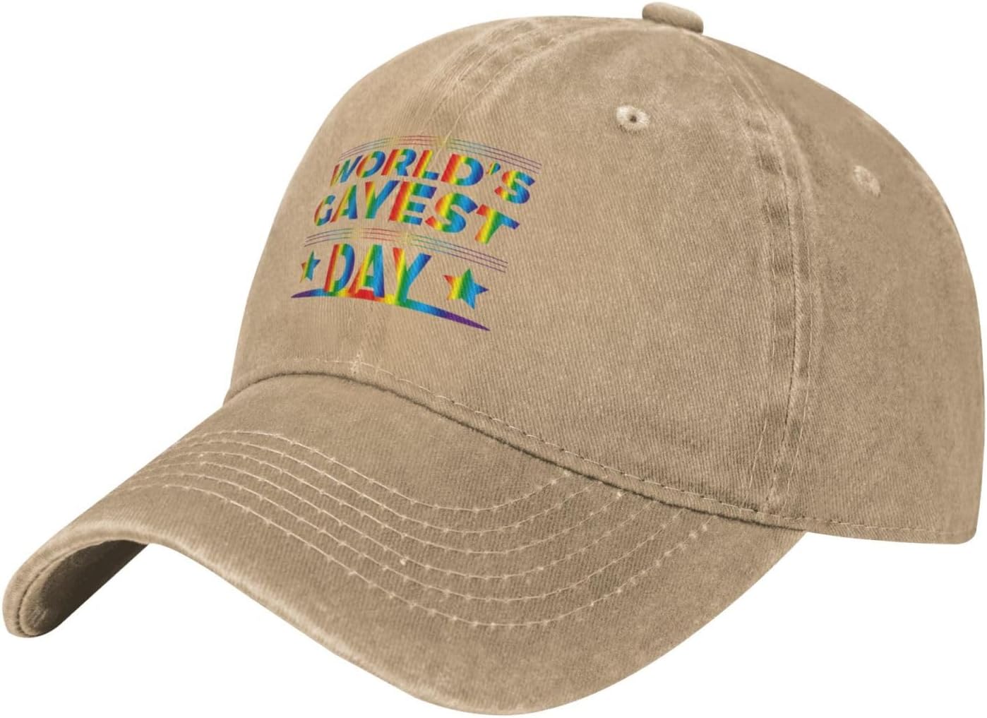 Worlds Gayest Dad Baseball Cap for Men Women 1