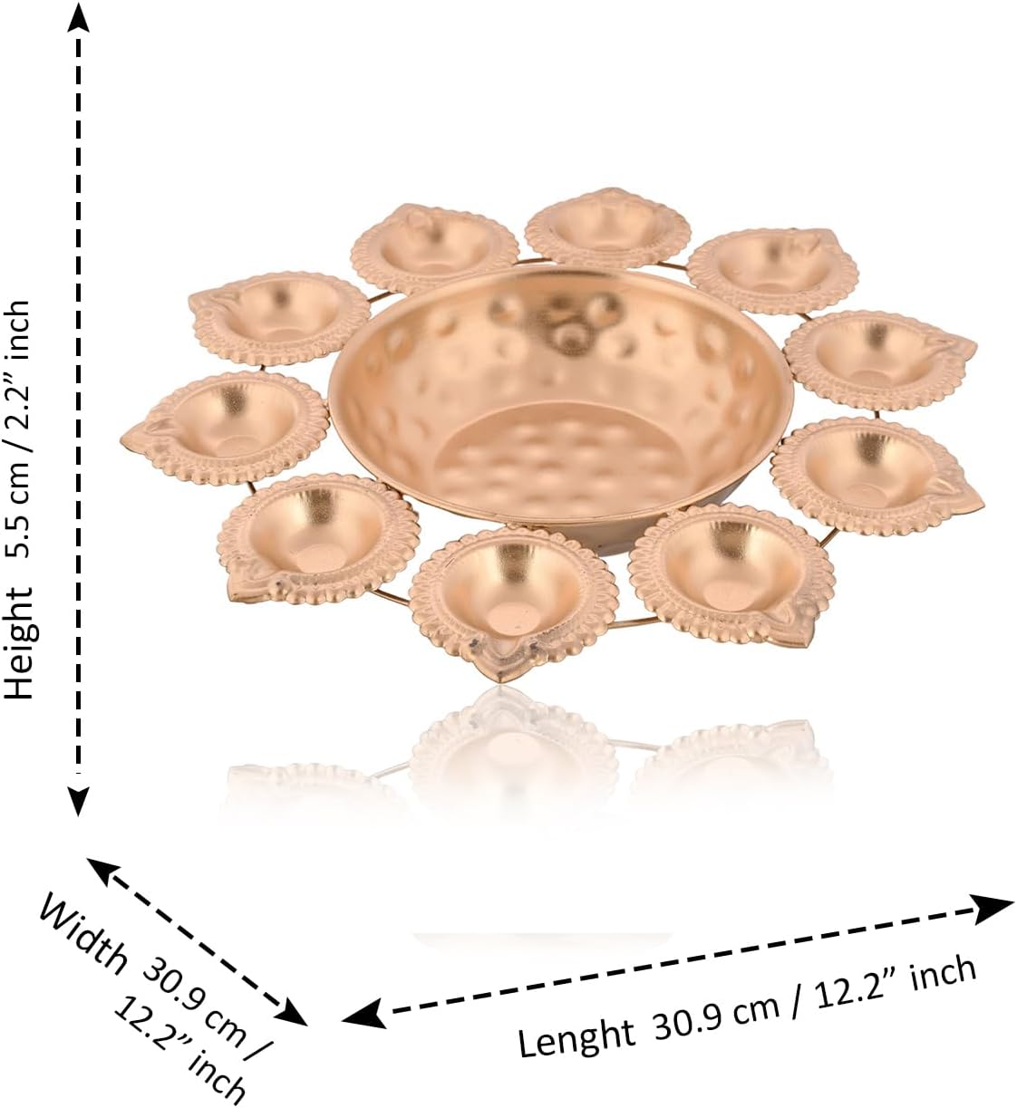 CraftVatika Diya Urli Bowl for Home Decor Diwali Gifts