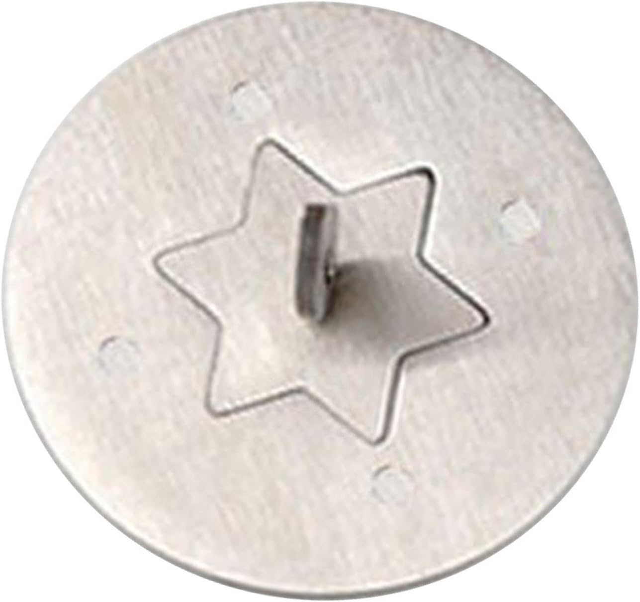 Stainless Steel Candle Jar Cover with Hexagonal Star Design