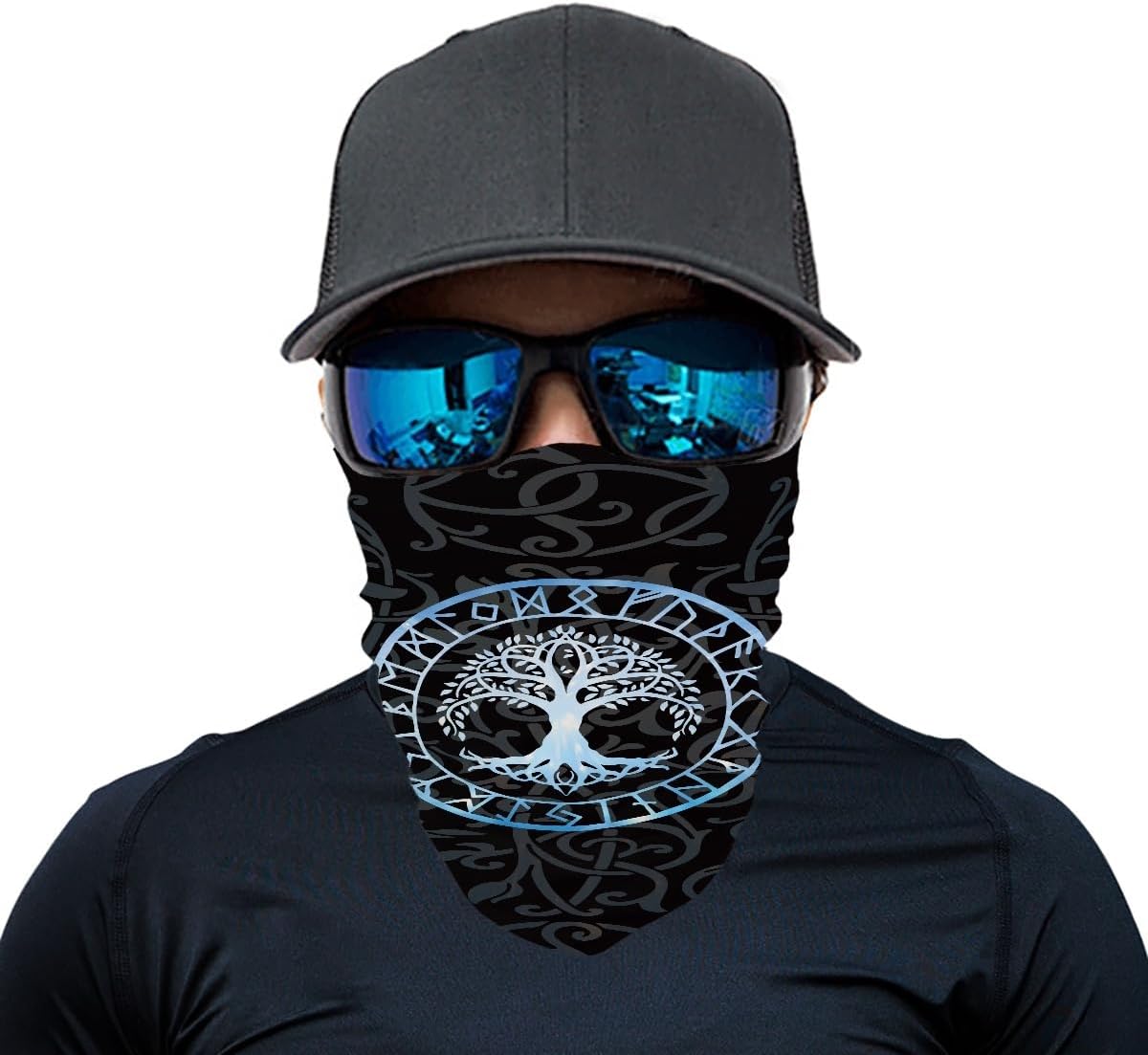 KIDVOVOU 3D Print Balaclava Multifunctional Face Mask Scarf Headwear