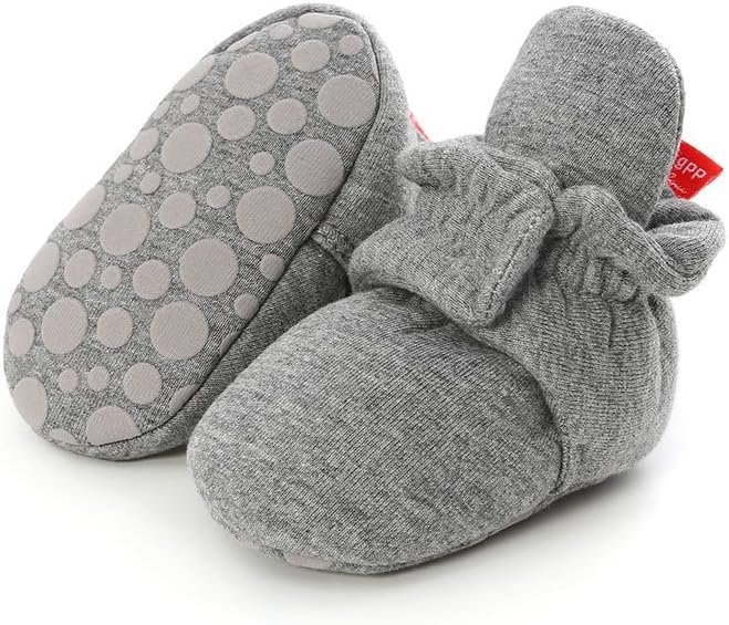 QIETION Soft Fleece Booties for Newborns 0-18 Months
