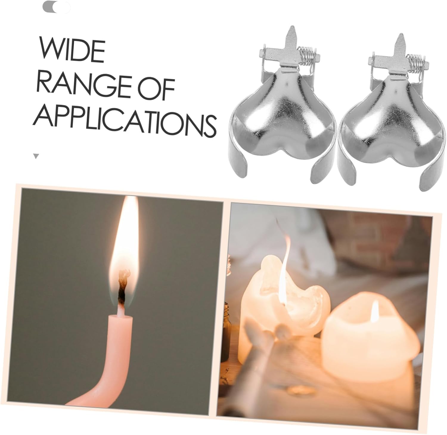 Zerodeko Heart Shaped Candle Snuffer Tool Set