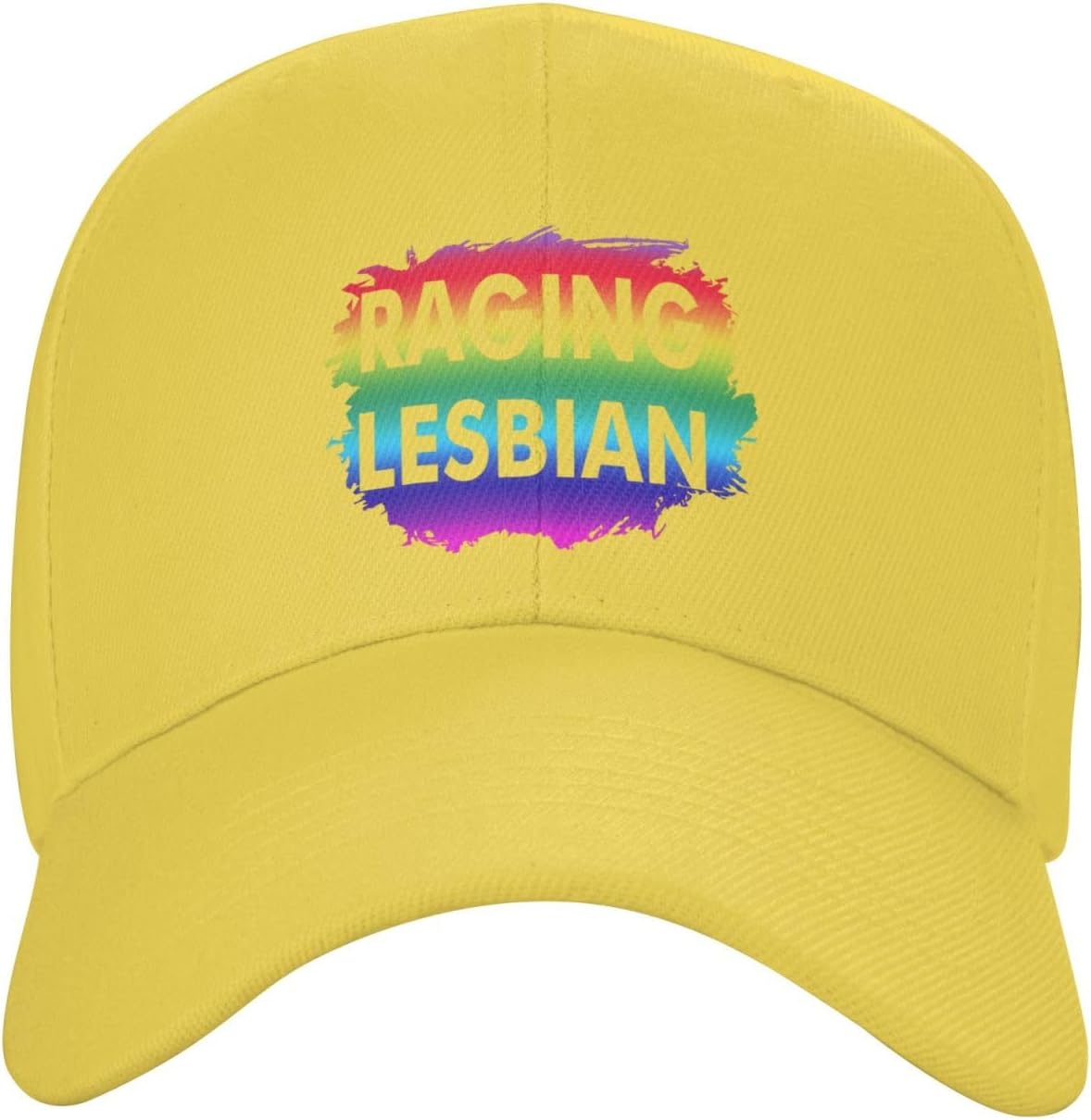 Raging Lesbian Curved Brim Snapback Hat for Men Women