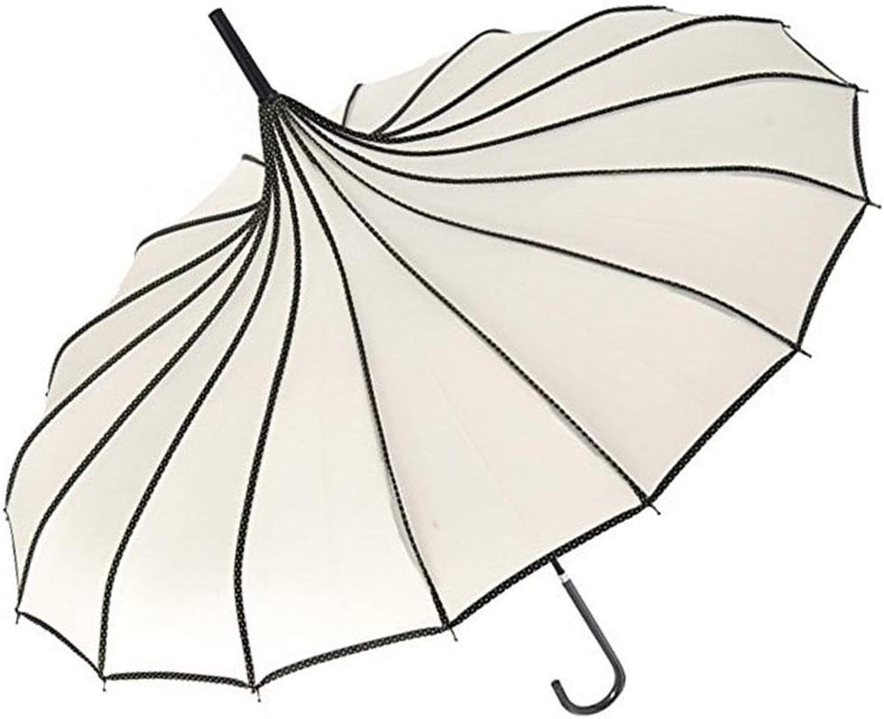 VIVI SKY Pagoda Peak Classic Umbrella Ivory 1
