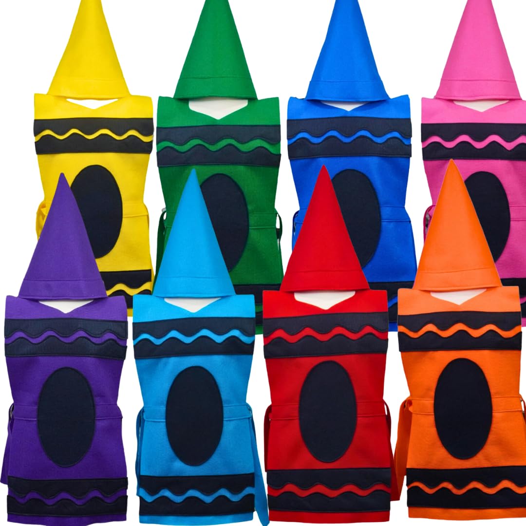 Blue Crayon Costume Set Tunic and Hat