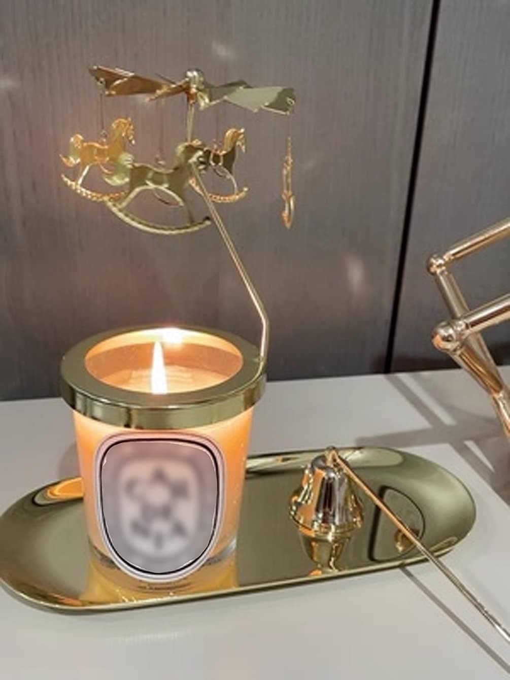 3 in 1 Candle Care Tool Set with Gold Trim