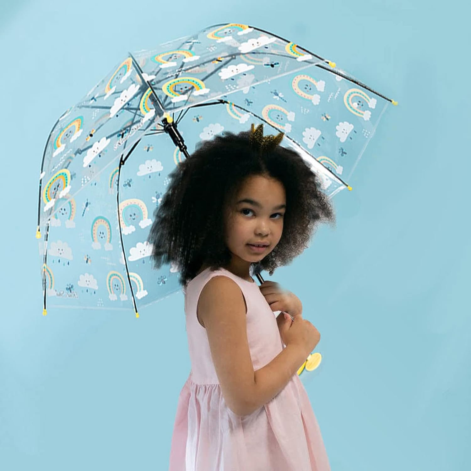 MRTLLOA Kids Bubble Umbrella with Curved Handle 1