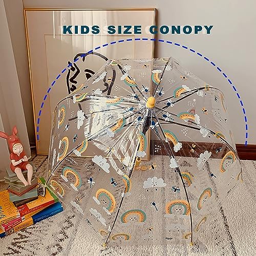 MRTLLOA Kids Bubble Umbrella with Curved Handle 1