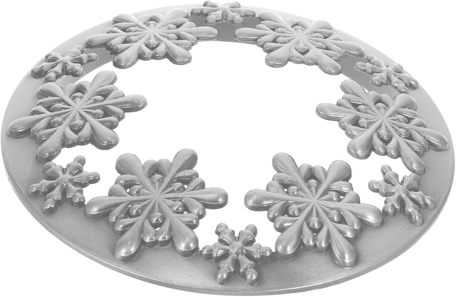 TOKIDNY Snowflake Candle Lid Zinc Alloy Christmas Decor 1