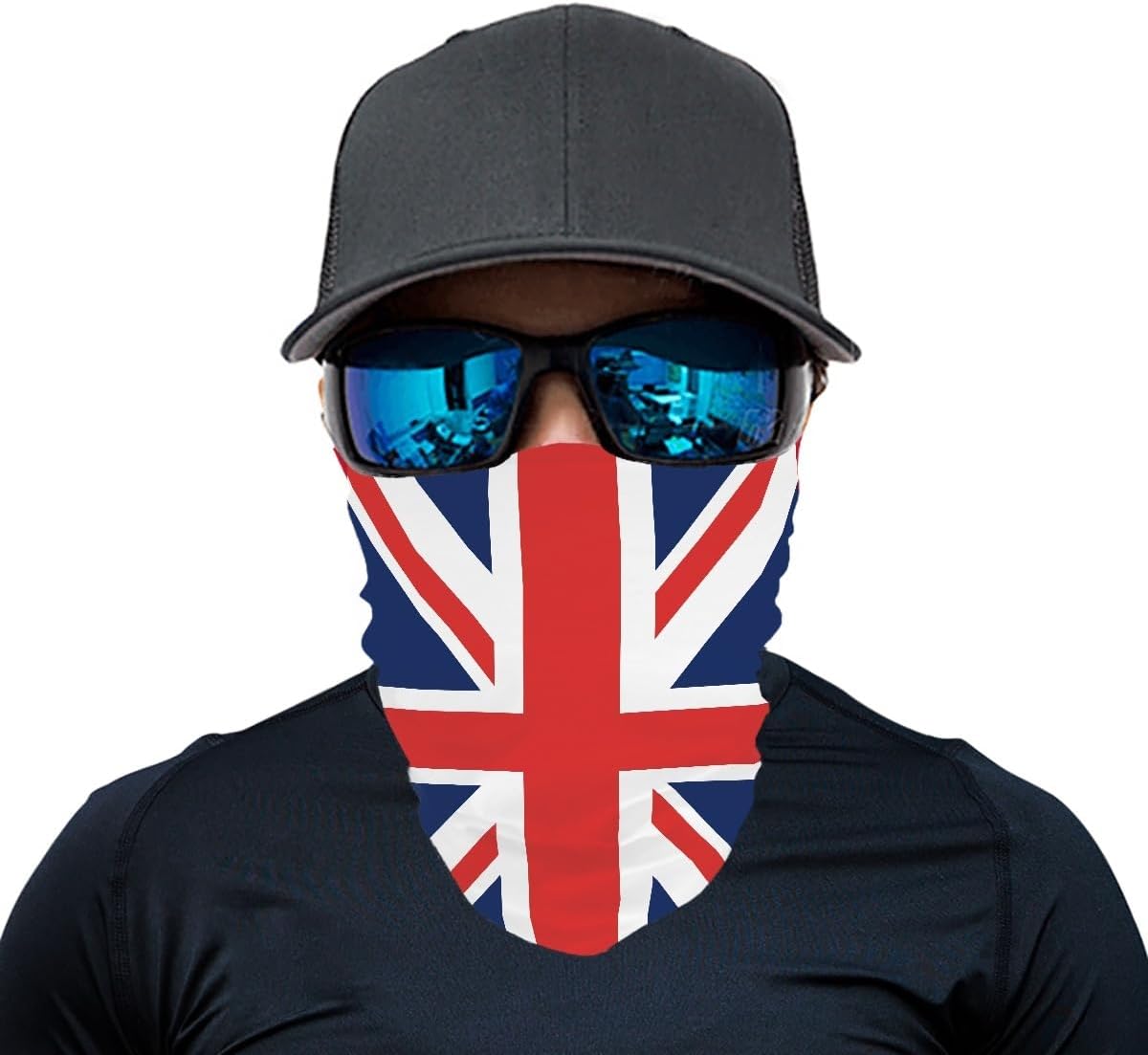 GLUDEAR 3D Fish Scale Print Balaclava Face Scarf