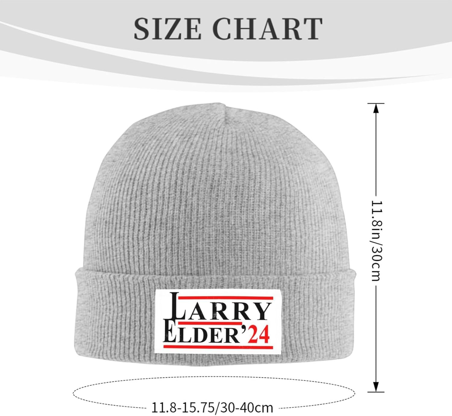 Larry Elder 2024l Knitted Hat Black Winter Warm Cap