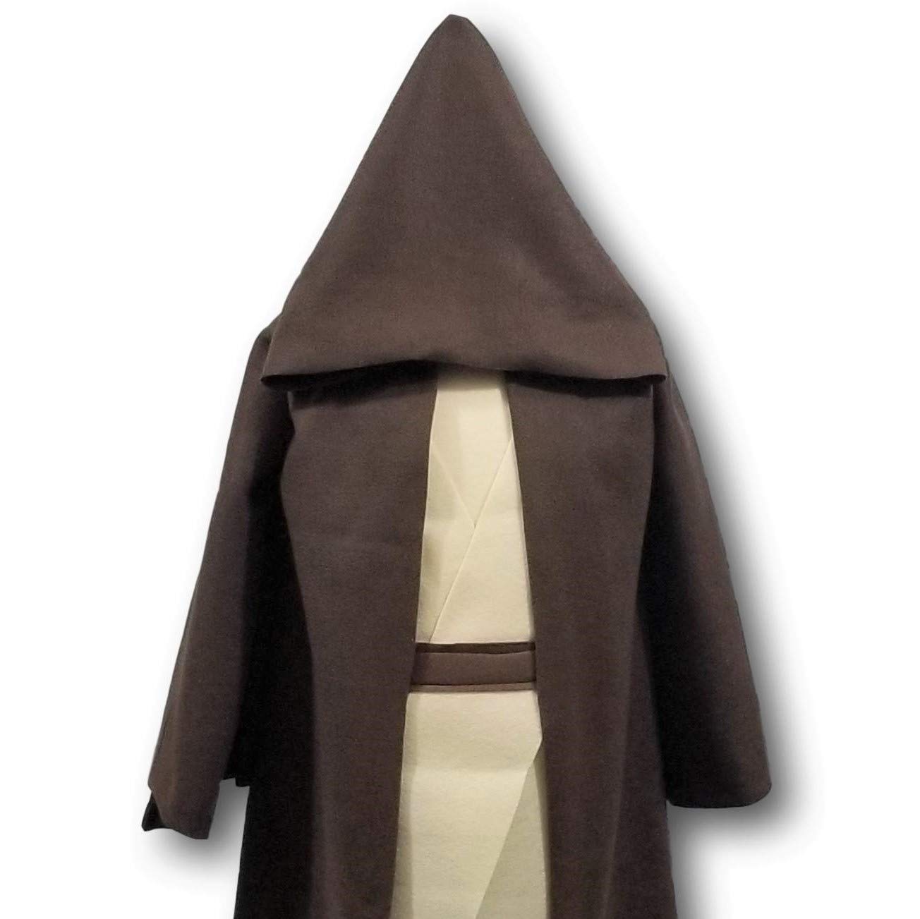 Deluxe Galaxy Wars Brown Hooded Robe Costume Set